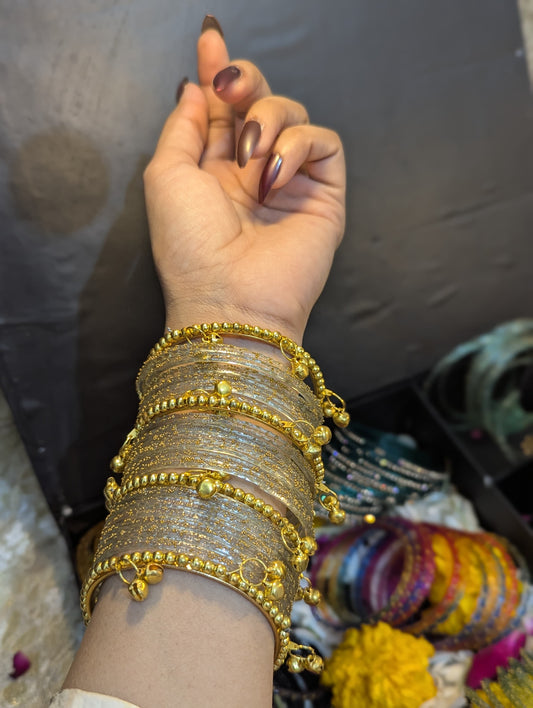 Kashmiri Raindrop Bangles Set