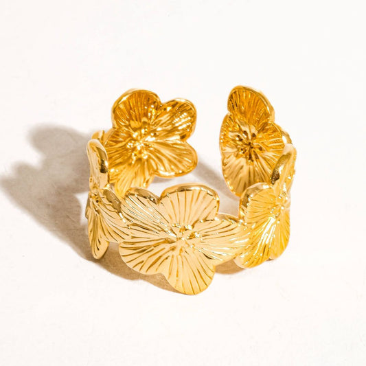 Floral Band Ring