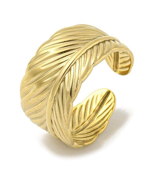 Feather Cuff Ring