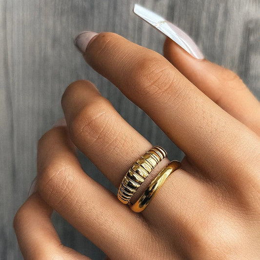 Dual-Layer Textured Ring