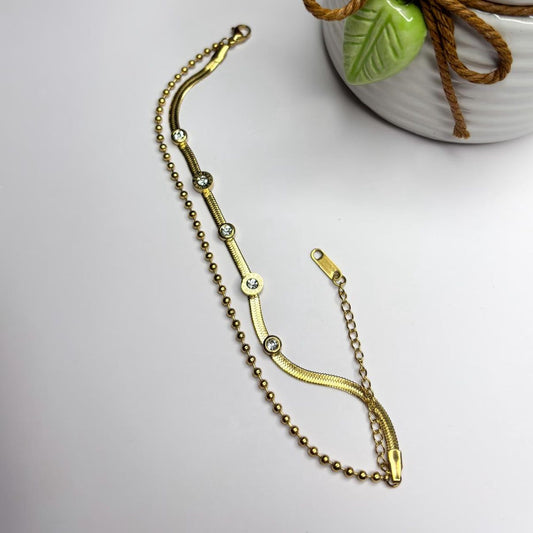 Double Layer Cartier-Inspired Bracelet