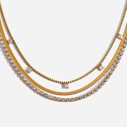 Luxe Layered Crystal Necklace