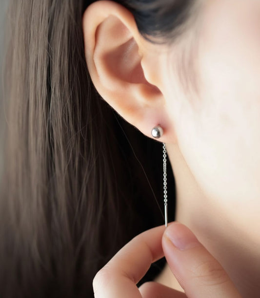 Ball Chain Drop Earrings