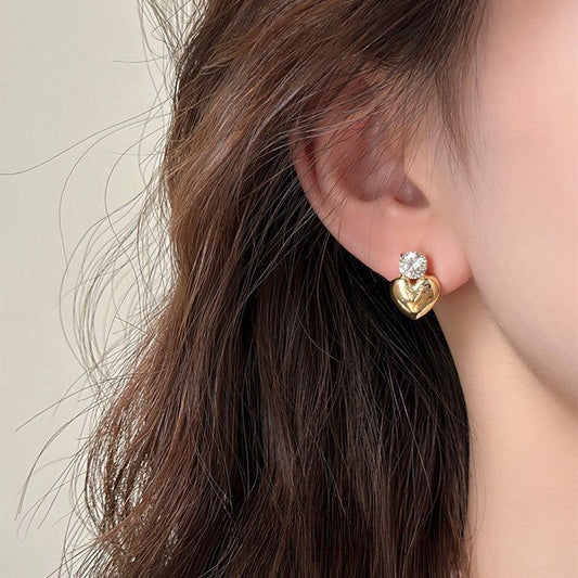 Heart Stud Earrings
