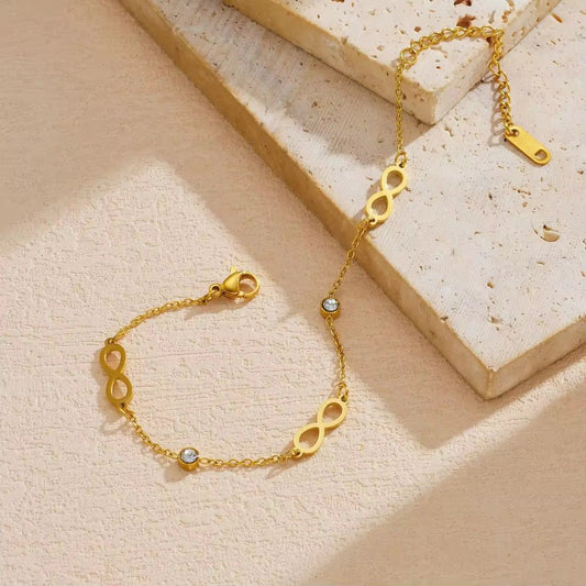 Infinity & Crystal Accent Bracelet