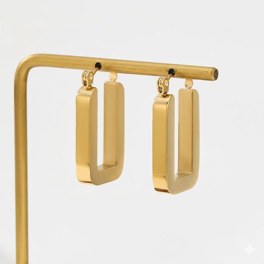 Rectangular Hoop Earring