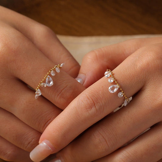 Seven Crystal UpDown Ring