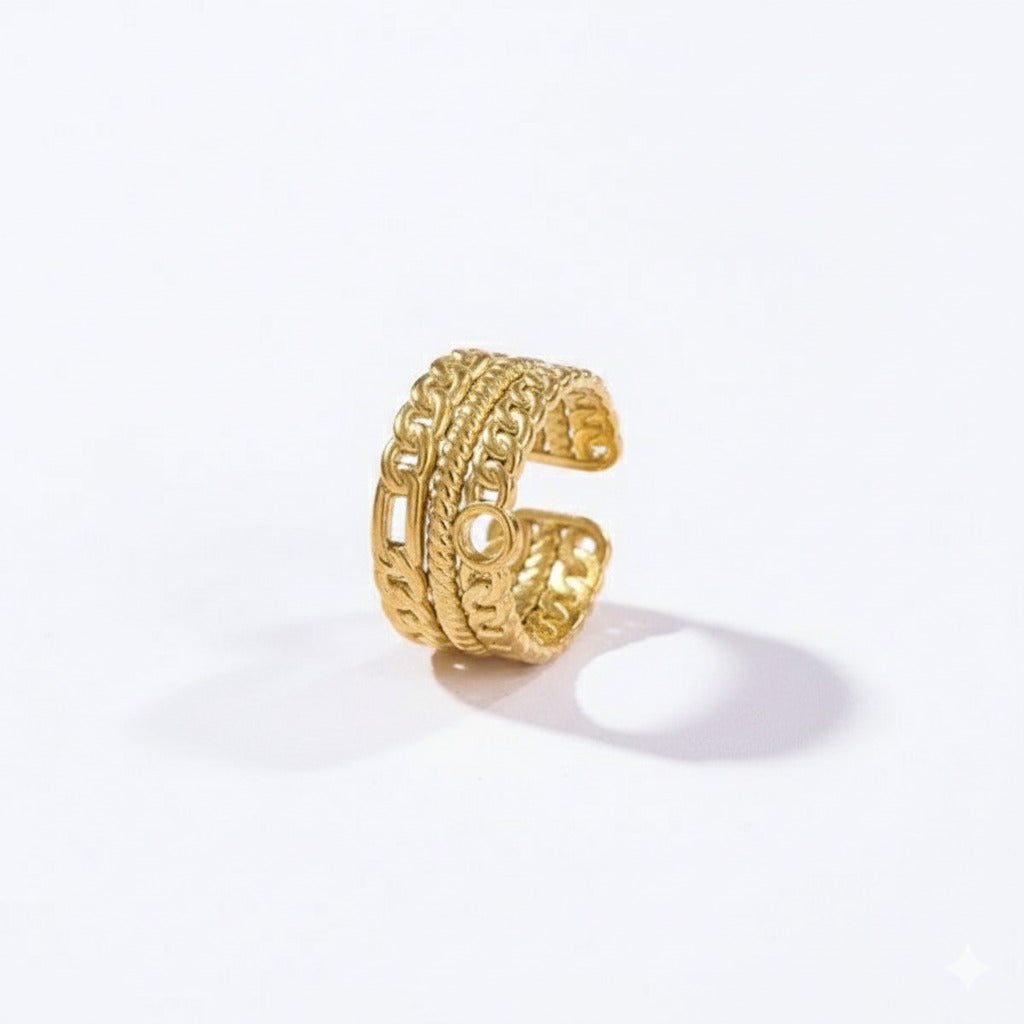 Rose Gold Clover Eternity Ring