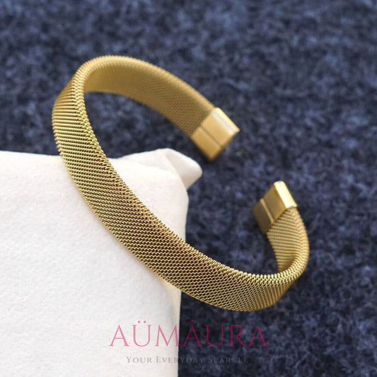 Modern Mesh Open Cuff