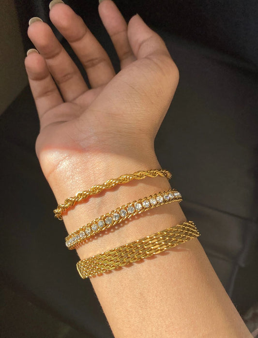 3-in-1 Minimalist Luxury Trio Bracelet Set