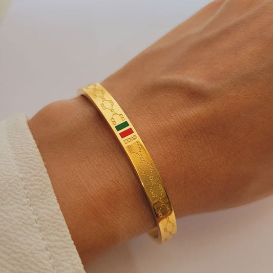 Luxe Woven Disc Chain Bracelet