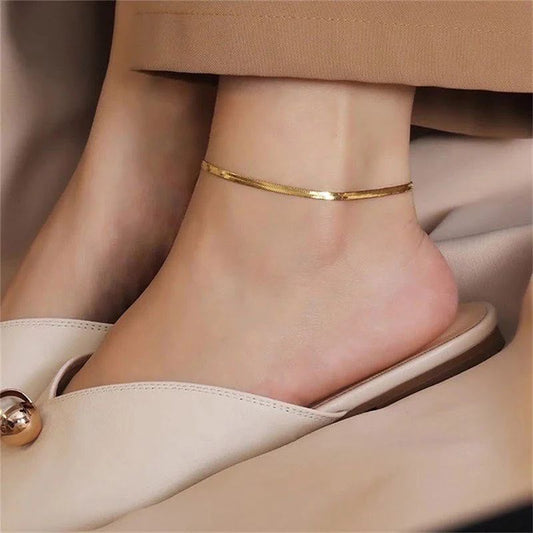 Essential Herringbone Anklet