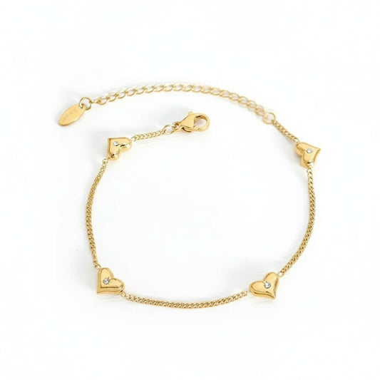 Stainless Heart Bracelet