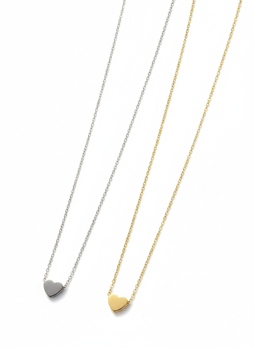 Duo Heart Lock Necklace