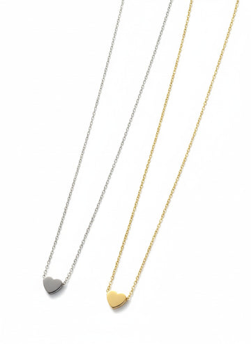 Duo Heart Lock Necklace