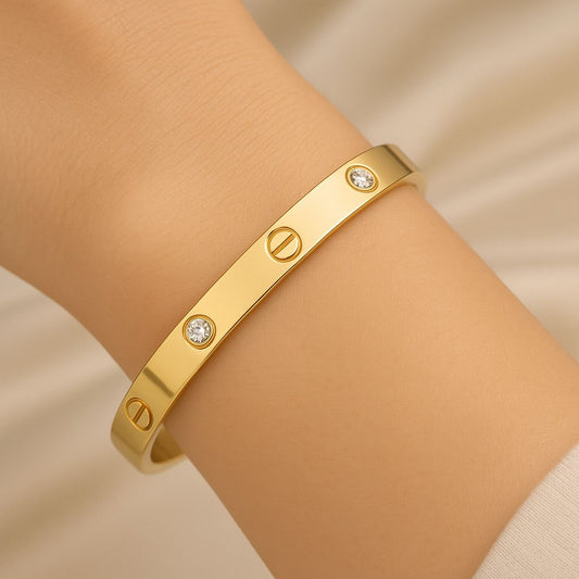 Eternal Lock Cuff Bracelet