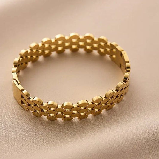 Forged Fire Damascus Steel Bangle