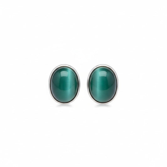 Cat's Eye Gemstone Studs