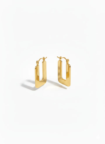 Rectangular Hoop Earring