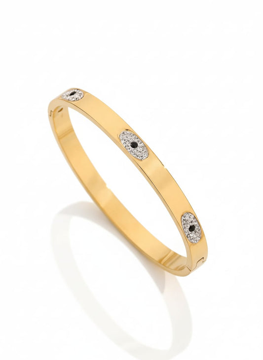 Evil Eye Crystal Bangle