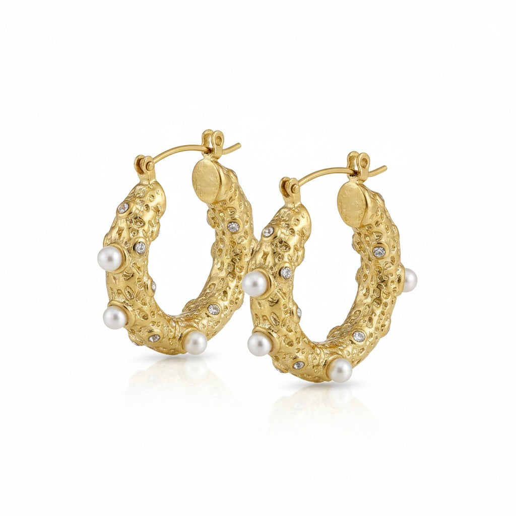 Elegant Dangle Hoop Earrings