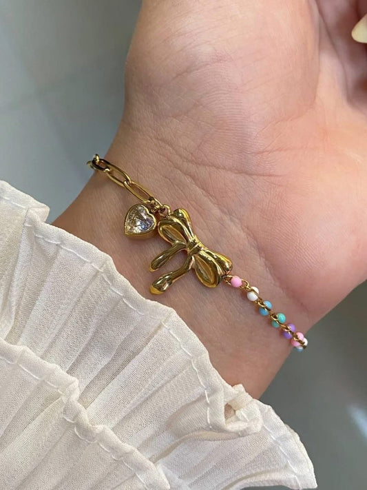 Golden Filigree Laurel Leaf bracelet