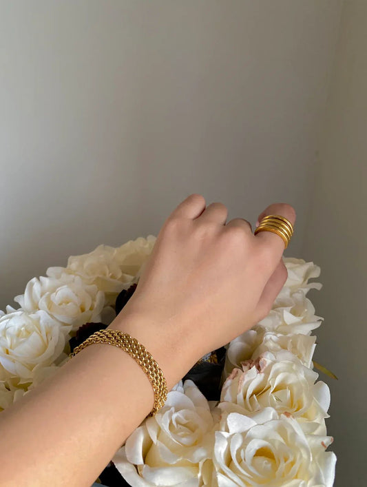 Luxe Pavé Roman Numeral bracelet