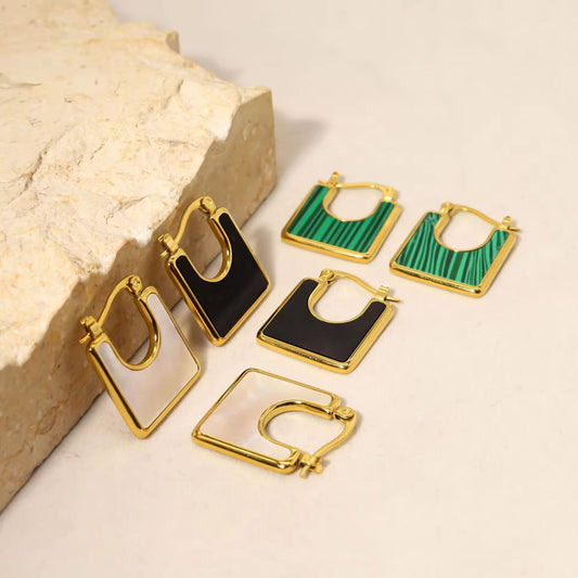 Set of 3 Square Hoop Earring