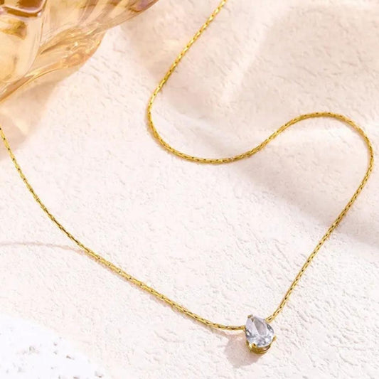 Mini Zircon Drop Necklace