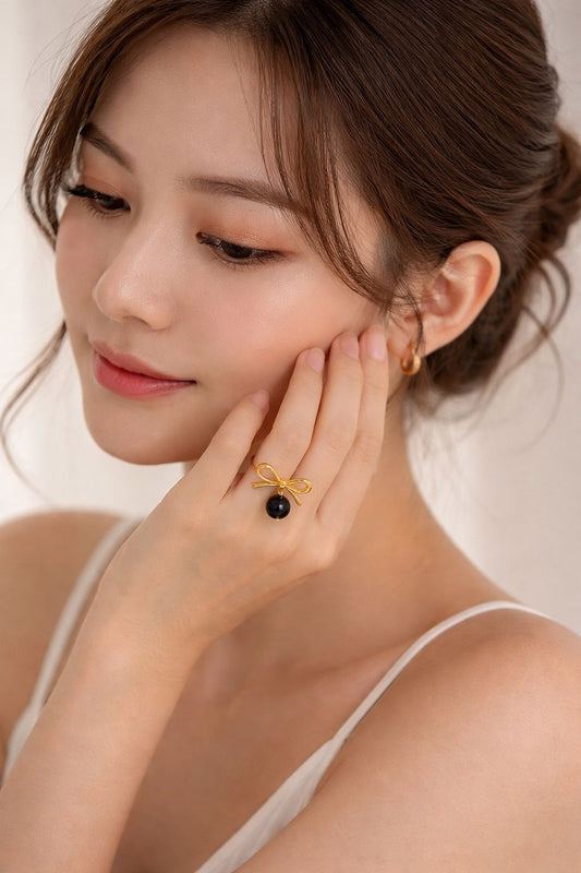 Sparkling Pavé Star Adjustable Ring