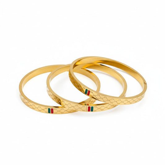 Luxe Woven Disc Chain Bracelet